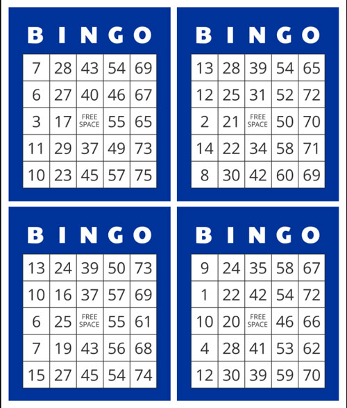 اعداد یکنوع بازی شبیه لوتو – نام های خنده دار برای توپ های بینگو 1 تا 90